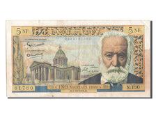 France, 5 Nouveaux Francs, 5 NF 1959-1965 ''Victor Hugo'', 1964, KM #141a,...