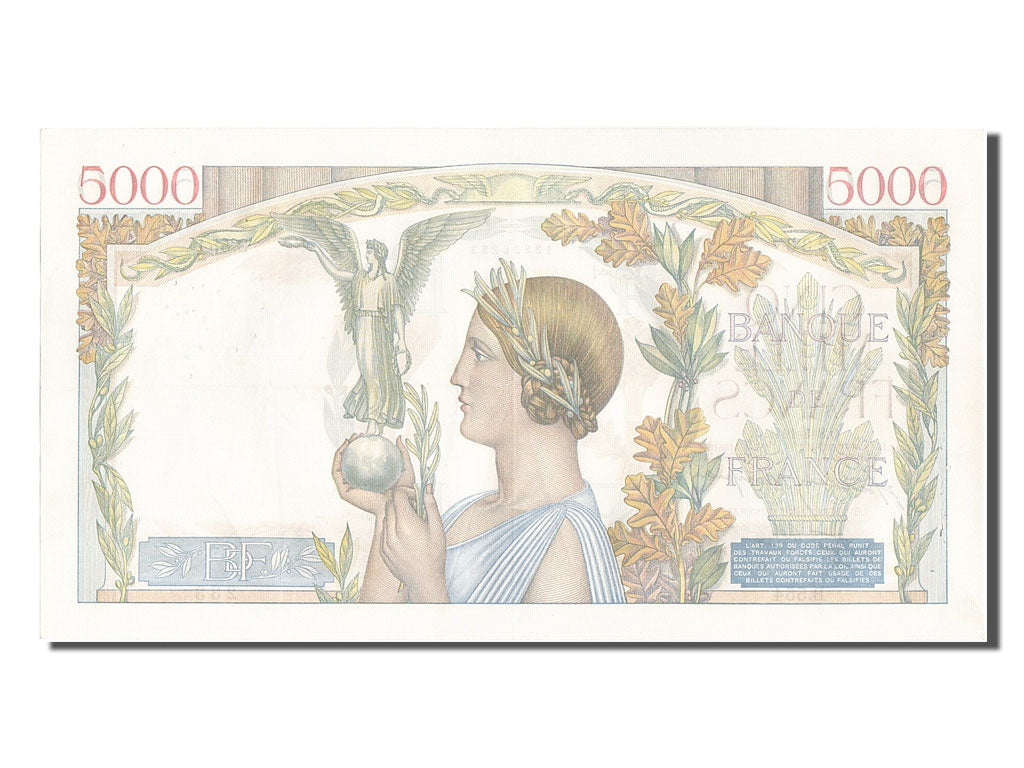 Billete, Francia, 5000 Francs, 5 000 F 1934-1944 ''Victoire'', 1941, 1941-05-08