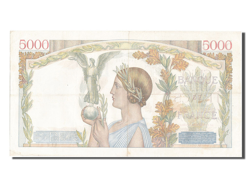 Francia, 5000 Francs, 5 000 F 1934-1944 ''Victoire'', 1941, KM:97c, 1941-05-2...