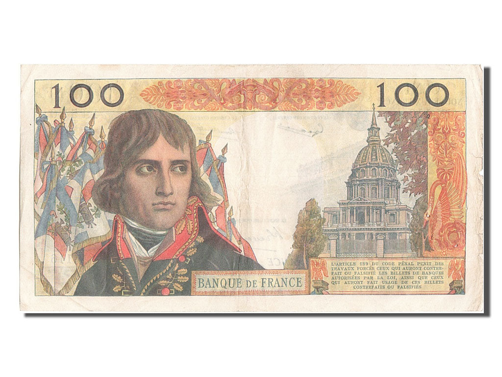 Geldschein, Frankreich, 100 Nouveaux Francs, 100 NF 1959-1964 ''Bonaparte''