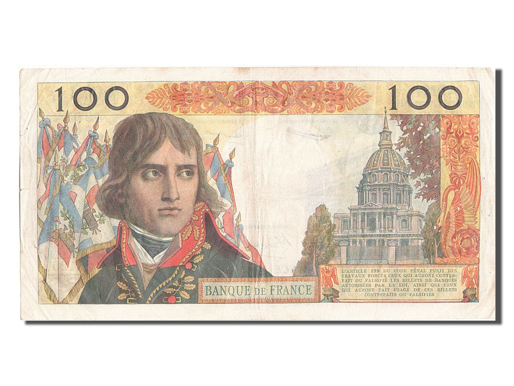 Francia, 100 Nouveaux Francs, 100 NF 1959-1964 ''Bonaparte'', 1961, KM:144a,...