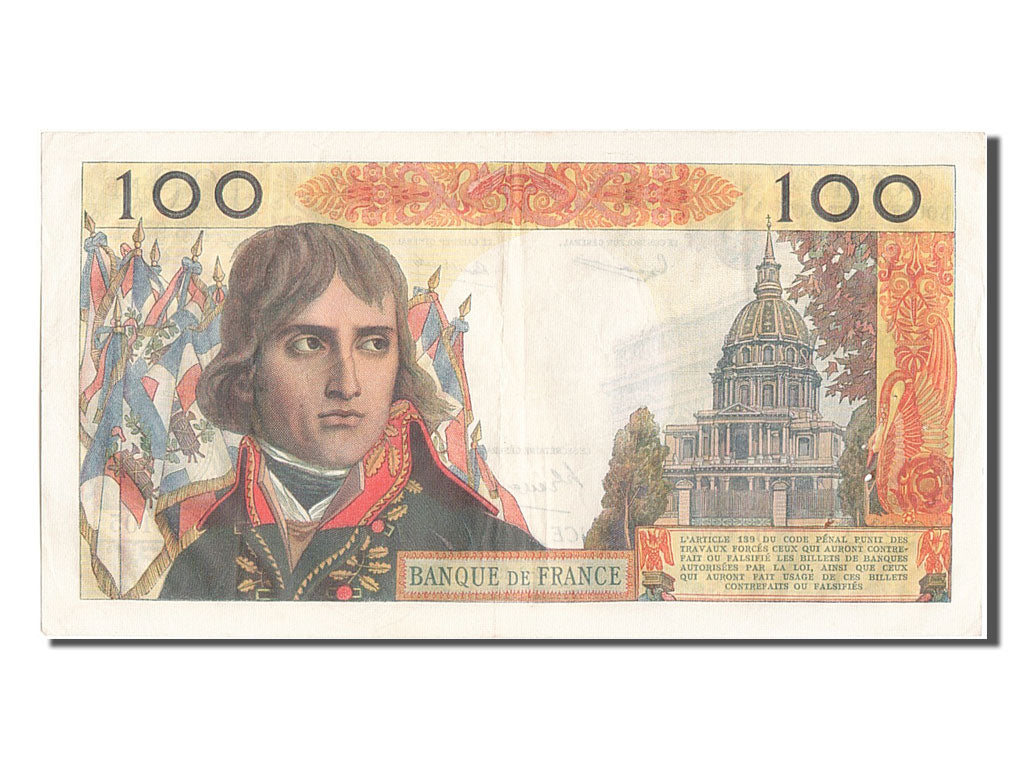 France, 100 Nouveaux Francs, 100 NF 1959-1964 ''Bonaparte'', 1961, KM #144a,...