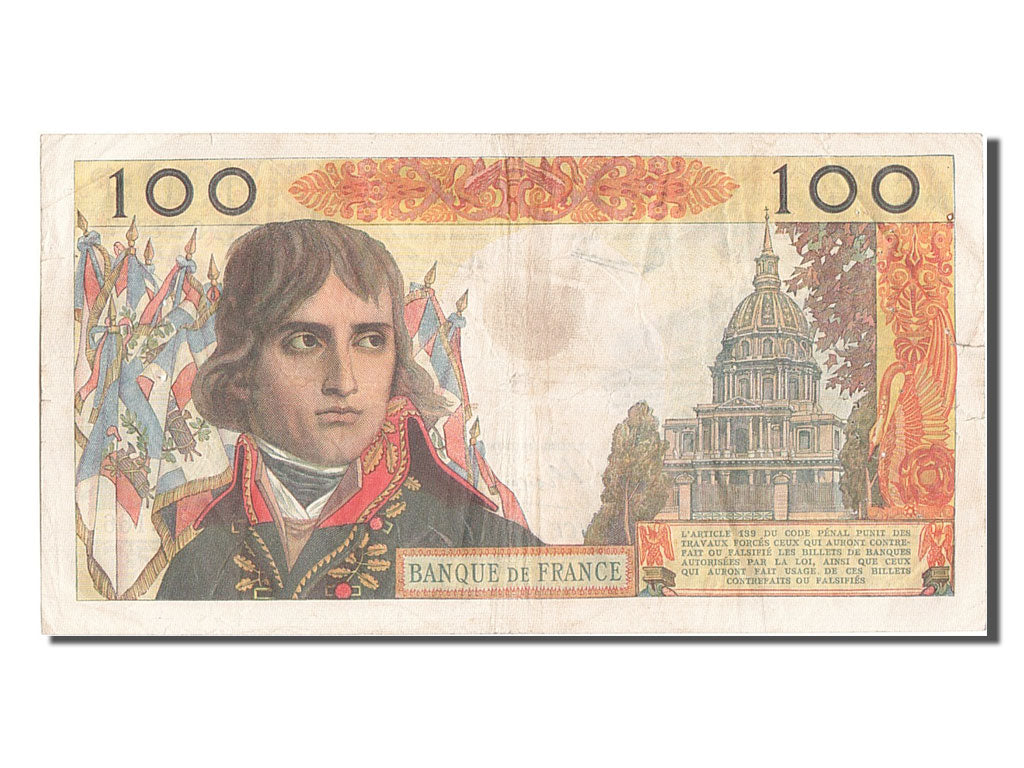 France, 100 Nouveaux Francs, 100 NF 1959-1964 ''Bonaparte'', 1962, KM #144a,...