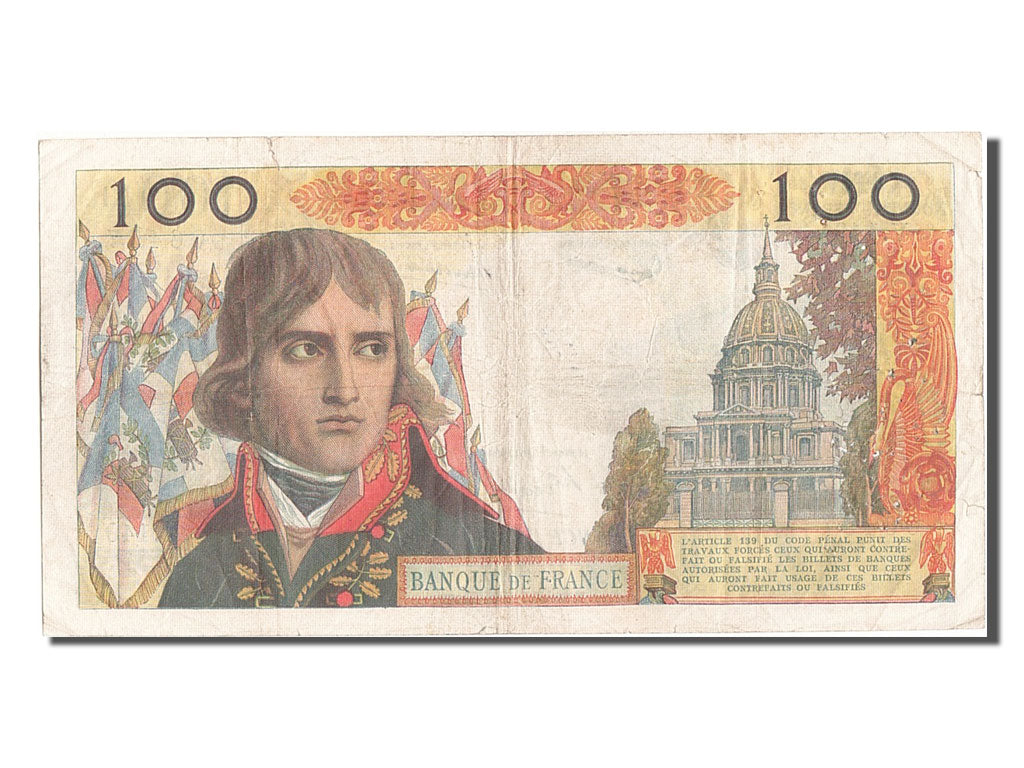 France, 100 Nouveaux Francs, 100 NF 1959-1964 ''Bonaparte'', 1962, KM #144a,...