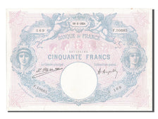 Francia, 50 Francs, 50 F 1889-1927 ''Bleu et Rose'', 1924, KM:64g, 1924-05-19...