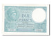 France, 10 Francs, 10 F 1916-1942 ''Minerve'', 1918, KM #73a, 1918-05-04,...