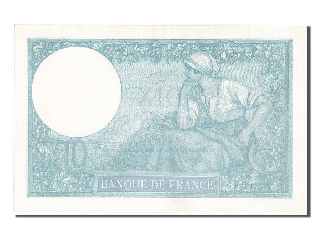 France, 10 Francs, 10 F 1916-1942 ''Minerve'', 1918, KM #73a, 1918-05-04,...