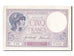 Banknot, Francja, 5 Francs, Violet, 1918, 1918-07-30, AU(50-53), Fayette:03.02