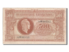 France, 500 Francs, 1943-1945 Marianne, KM #106, VF(30-35), 71M693210, Fayette..