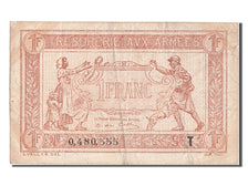 FRANCE, 1 Franc, 1917-1919 Army Treasury, VF(30-35), 0.480.555, Fayette #VF...