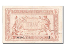 France, 1 Franc, 1917-1919 Army Treasury, KM #M2, AU(50-53), 0.503.223, Fayette.