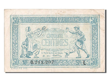 France, 50 Centimes, 1917-1919 Army Treasury, KM #M1, EF(40-45), L, Fayette...