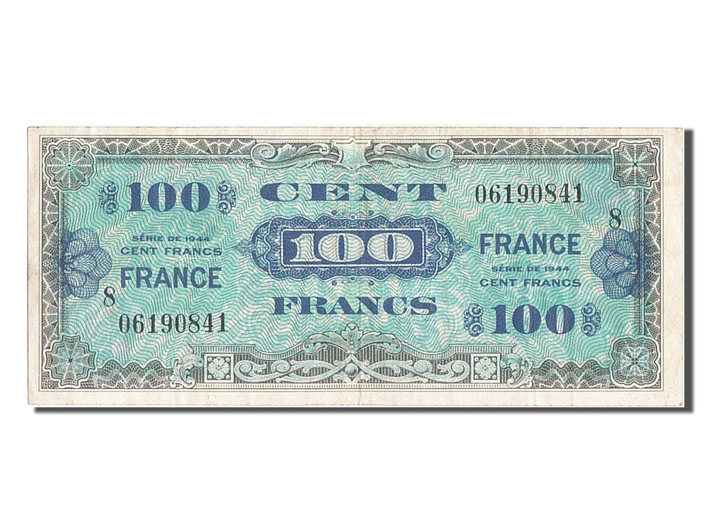 Billete, Francia, 100 Francs, 1945 Verso France, 1945, 1945-06-04, EBC
