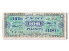 France, 100 Francs, 1945 Verso France, 1945, KM #123c, 1945-06-04, AU(50-53), 3.