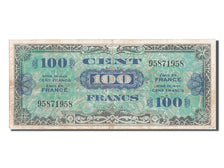 France, 100 Francs, 1944 Flag/France, 1944, KM #118a, 1944-06-01, AU(50-53),...
