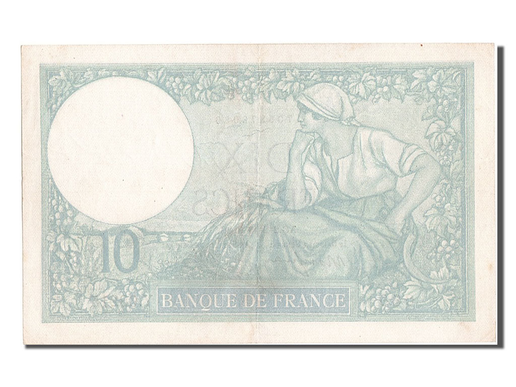 France, 10 Francs, 10 F 1916-1942 ''Minerve'', 1939, KM #84, 1939-02-02,...