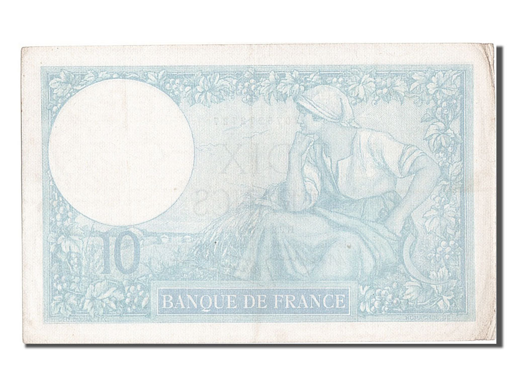 France, 10 Francs, 10 F 1916-1942 ''Minerve'', 1941, KM #84, 1941-01-02,...