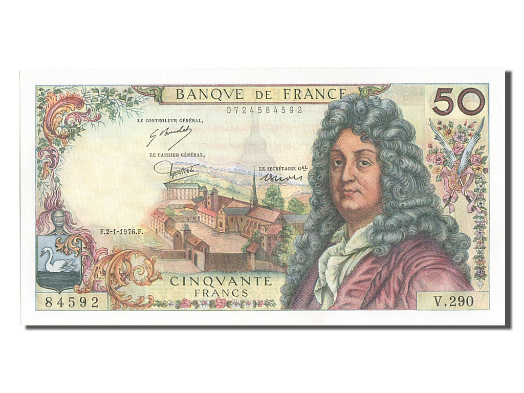 France, 50 Francs, 50 F 1962-1976 ''Racine'', 1976, KM #148f, 1976-01-02,...