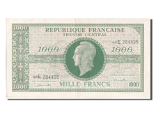 France, 1000 Francs, 1943-1945 Marianne, 1945, KM #107, AU(55-58), 68E284495,...
