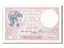 Geldschein, Frankreich, 5 Francs, 5 F 1917-1940 ''Violet'', 1939, 1939-08-17