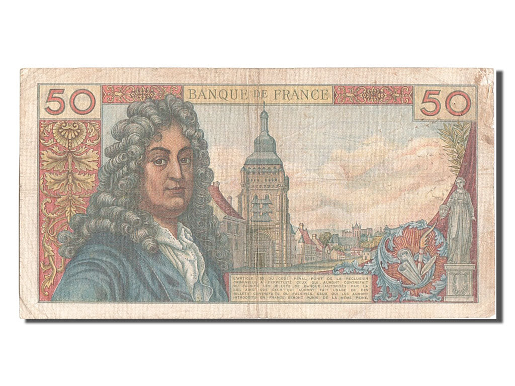 Francia, 50 Francs, 50 F 1962-1976 ''Racine'', 1962, KM:148a, 1962-12-06, MB,...