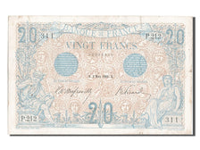 Biljet, Frankrijk, 20 Francs, 20 F 1905-1913 ''Bleu'', 1906, 1906-03-03, TTB