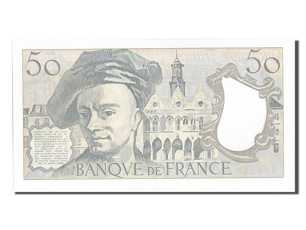 Banknote, France, 50 Francs, 50 F 1976-1992 ''Quentin de La Tour'', 1991