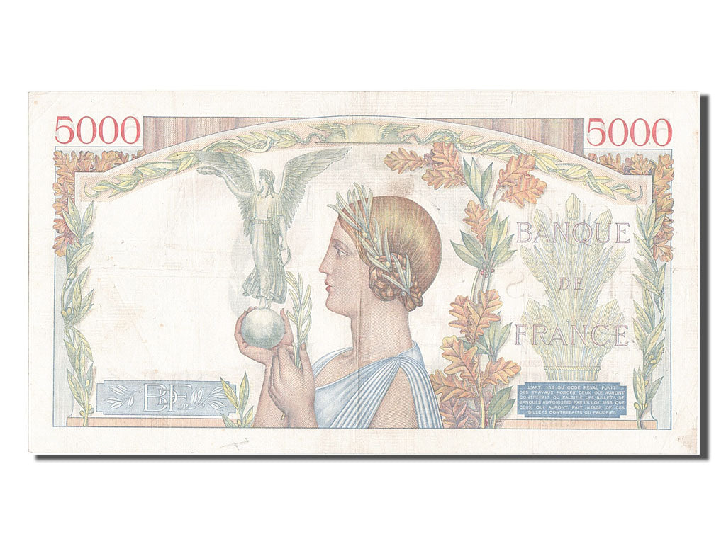 Banconote, Francia, 5000 Francs, 5 000 F 1934-1944 ''Victoire'', 1939