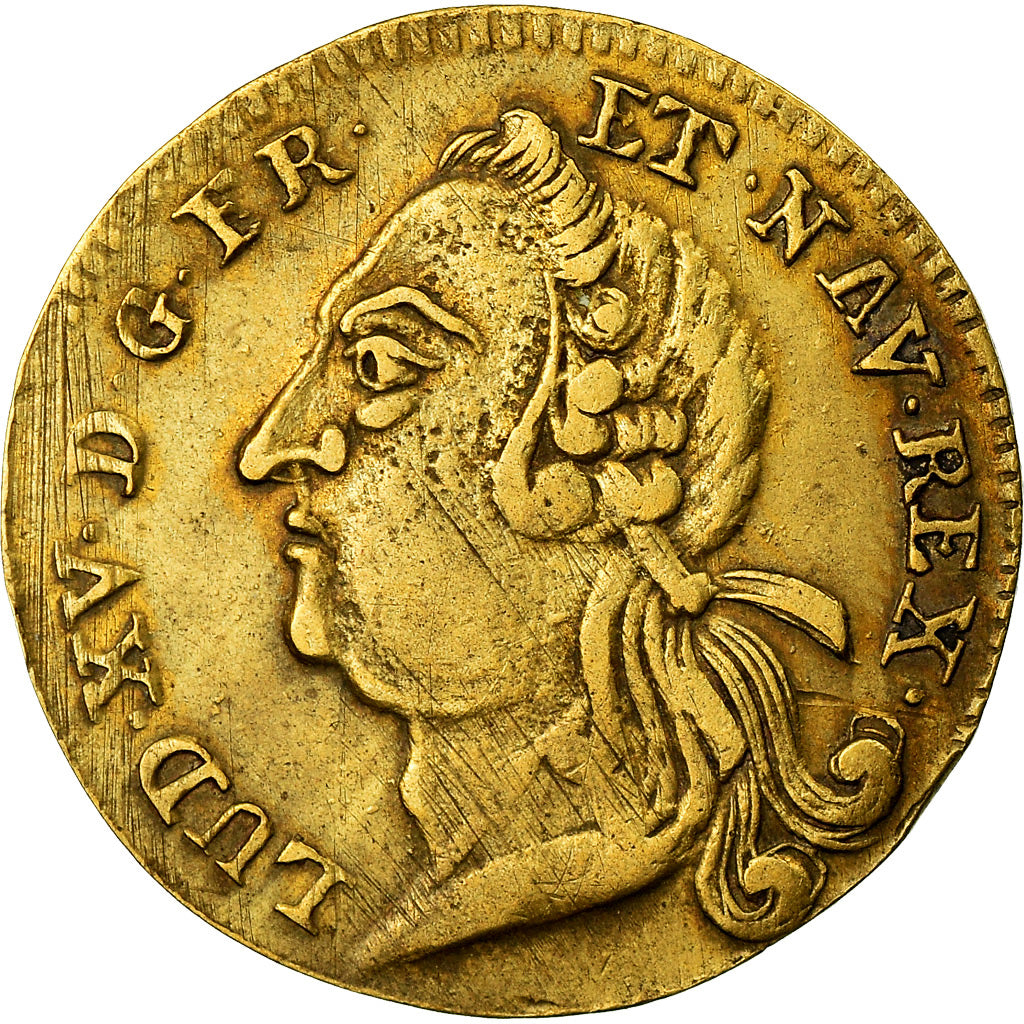 France, Token, Place de la Bourse, Statue Equestre de Louis XV, Bordeaux