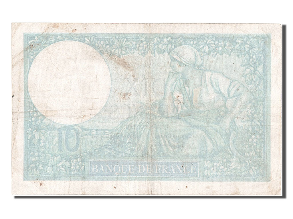 France, 10 Francs, 10 F 1916-1942 ''Minerve'', 1940, KM #84, 1941-12-04,...