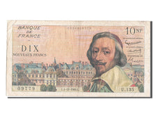 France, 10 Nouveaux Francs, 10 NF 1959-1963 ''Richelieu'', 1960, KM #142a,...