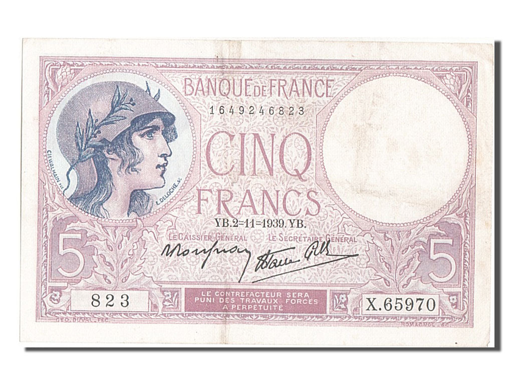 5 Francs type Violet