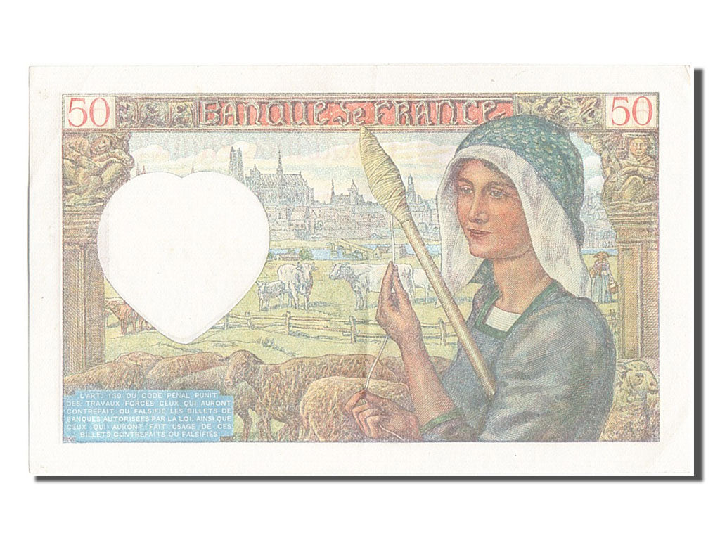 France, 50 Francs, 50 F 1940-1942 ''Jacques Coeur'', 1941, KM #93, 1941-01-23,..