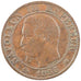 FRANCE, 5 Centimes, 1855, Bordeaux, VF(20-25), Bronze, Gadoury #152, 4.90