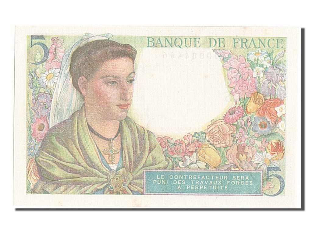 Francia, 5 Francs, 5 F 1943-1947 ''Berger'', 1943, KM:98a, 1943-11-25, SPL-,...