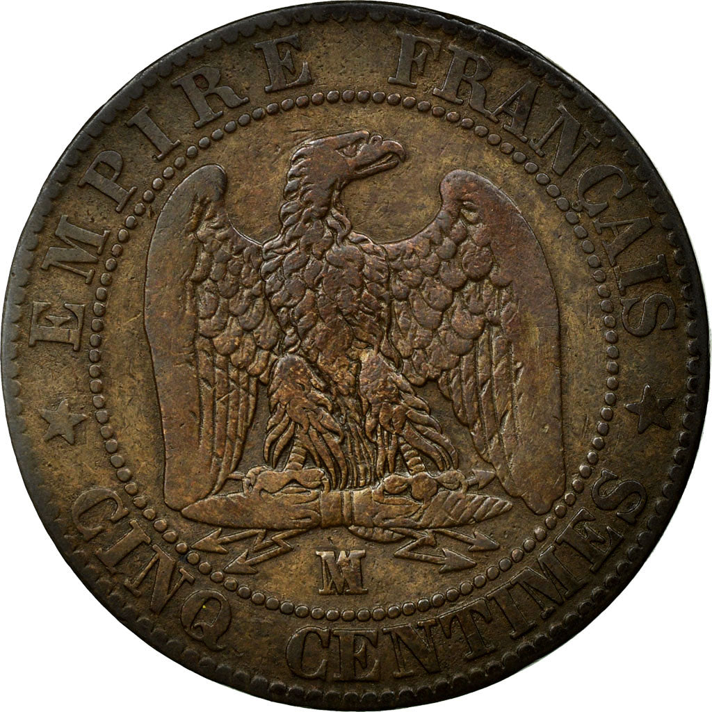 Coin, France, Napoleon III, Napoléon III, 5 Centimes, 1855, Marseille