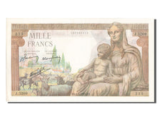 France, 1000 Francs, 1 000 F 1942-1943 ''Déesse Déméter'', 1943, KM #102, 194...
