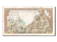 Francia, 1000 Francs, 1 000 F 1942-1943 ''Déesse Déméter'', 1942, KM:102,...