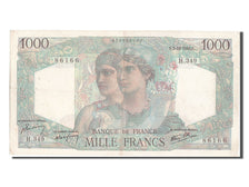 Banknote, France, 1000 Francs, 1 000 F 1942-1943 ''Déesse Déméter'', 1946