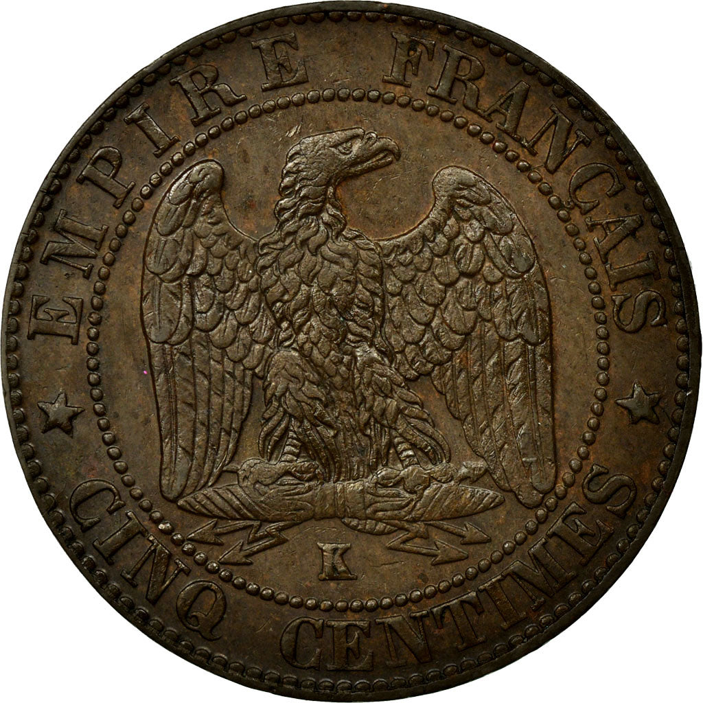 Coin, France, Napoleon III, Napoléon III, 5 Centimes, 1856, Bordeaux