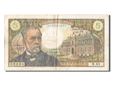 Biljet, Frankrijk, 5 Francs, 5 F 1966-1970 ''Pasteur'', 1968, 1968-08-01, TB