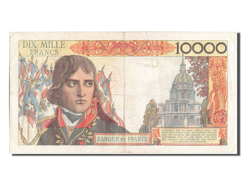 France, 10,000 Francs, 10 000 F 1955-1958 ''Bonaparte'', 1957, KM #136b,...