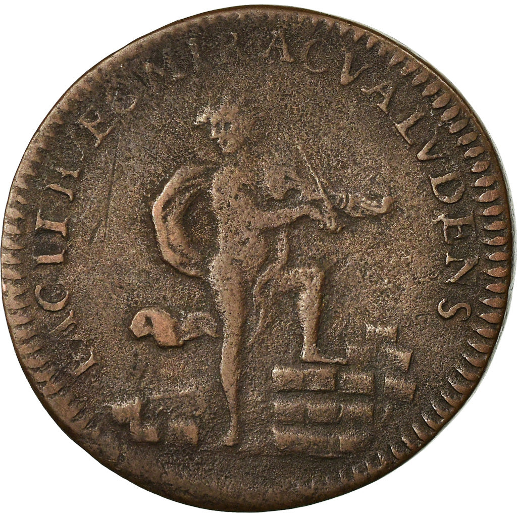 France, Token, Louis XIV Le Grand, History, VF(20-25), Copper