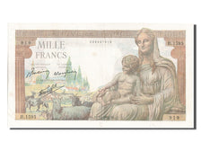 France, 1000 Francs, 1 000 F 1942-1943 ''Déesse Déméter'', 1942, KM #102, 194...