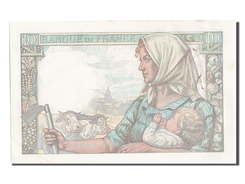 France, 10 Francs, 10 F 1941-1949 ''Mineur'', 1943, KM #99b, 1943-01-14,...