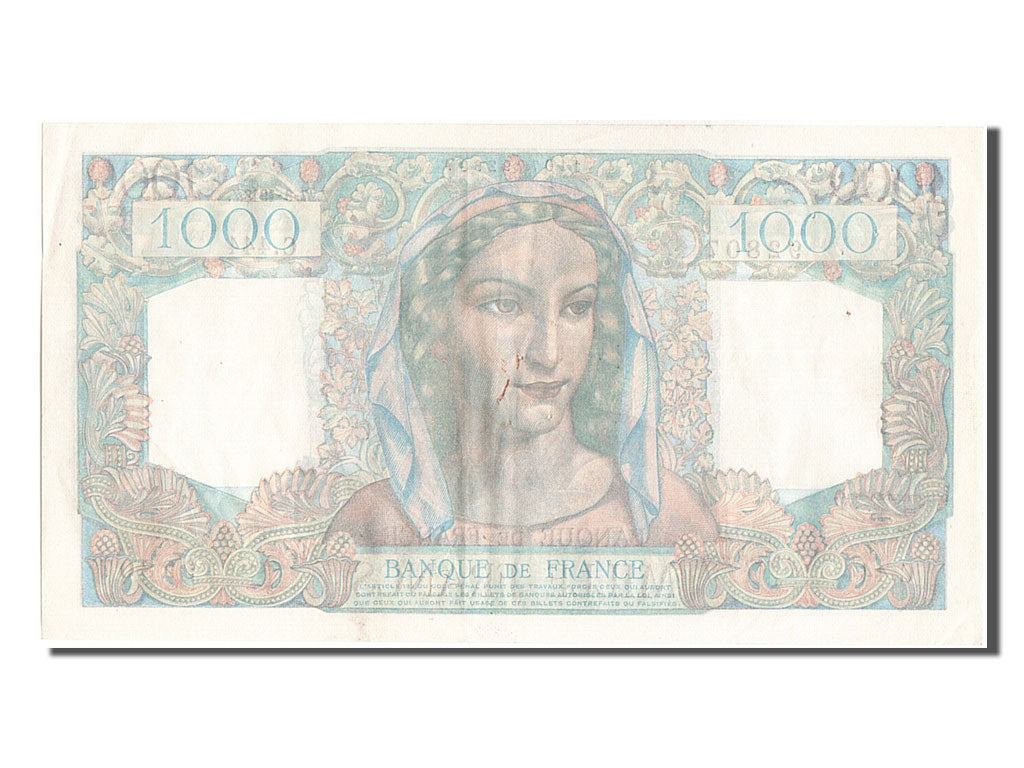 Biljet, Frankrijk, 1000 Francs, 1 000 F 1945-1950 ''Minerve et Hercule'', 1948