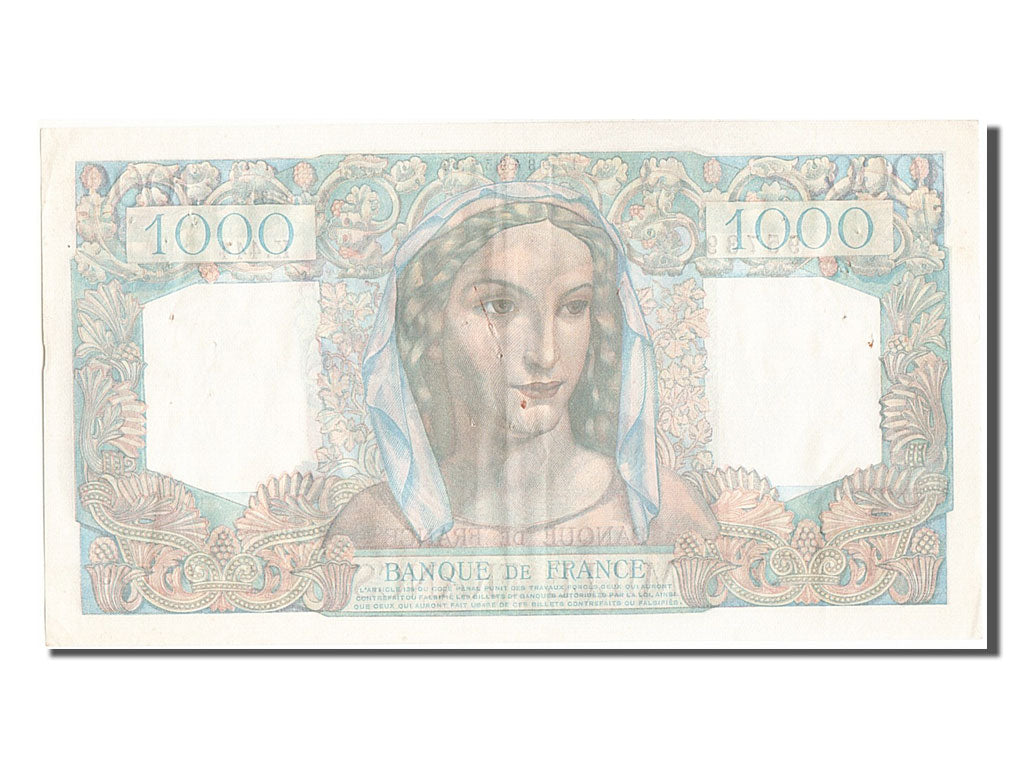 France, 1000 Francs, 1 000 F 1945-1950 ''Minerve et Hercule'', 1948, KM #130b,..