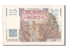Banknot, Francja, 50 Francs, Le Verrier, 1947, 1947-03-20, AU(55-58)