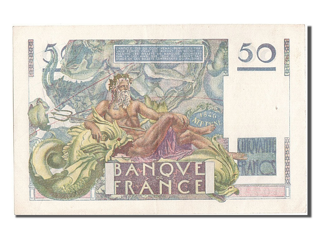Billet, France, 50 Francs, 50 F 1946-1951 ''Le Verrier'', 1947, 1947-03-20, SUP