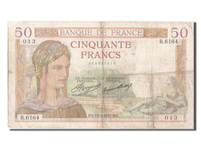Banknot, Francja, 50 Francs, Cérès, 1937, 1937-05-13, F(12-15), Fayette:17.38